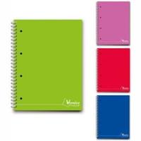 MAXI SPIRALATO A4 SEPARATORI C/FORI 1R 144FF VERNICE.F 7219