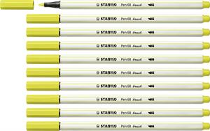 PENNARELLO STABILO PEN 68 BRUSH GIALLO FLUO 568/024