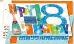 BIGLIETTI AUGURI COMPLEANNO 18 ANNI GLITTER CROMO NU.8214