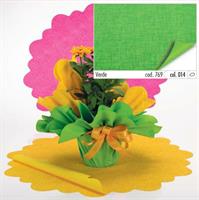 SOTTOVASI PERLATI D.72CM TELA VERDE 2 LATI S769014007202