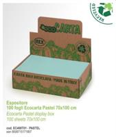 CARTA REGALO PIEGATA ECOCARTA PASTELLO 70x100 DA 100 EC400T01