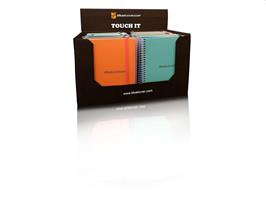 QUADERNO SPIRALATO A6 5MM 72FF PPL C/ELAST.EXPO DA 24CRETA-A6Q5