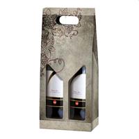 PORTABOTTIGLIA CARTONE 2 POSTI POESIA DI VINO CF20 C2/01/20 N2