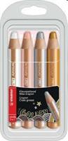 PASTELLI STABILO WOODY 3 IN 1 METALLIC AST. DA 4 PZ 880/4-1