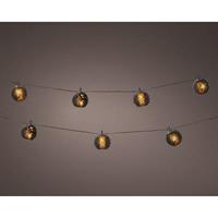 LUCI NATALE INT.MICRO LED SFERE NERO CALDO KAEMINGK 494543