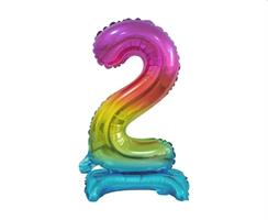 PALLONCINI N.2 COLORE ARCOBALENO 38CM BC-ATT2