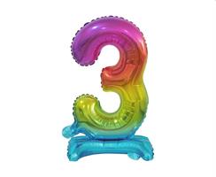 PALLONCINI N.3 COLORE ARCOBALENO 38CM BC-ATT3