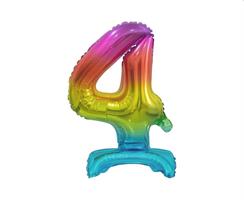 PALLONCINI N.4 COLORE ARCOBALENO 38CM BC-ATT4