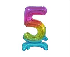 PALLONCINI N.5 COLORE ARCOBALENO 38CM BC-ATT5