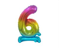 PALLONCINI N.6 COLORE ARCOBALENO 38CM BC-ATT6