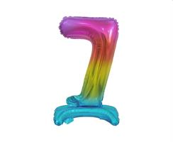 PALLONCINI N.7 COLORE ARCOBALENO 38CM BC-ATT7