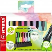 EVIDENZIATORE STABILO BOSS GREEN PASTEL DA 8 6070/08-5