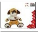 PELUCHE CANE CON MAGLIA H 25 CM 94572