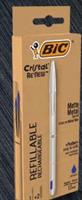 PENNA BIC CRISTAL METAL + 2 REFILL BLU 997202