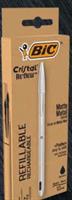 PENNA BIC CRISTAL METAL + 2 REFILL NERO 997201
