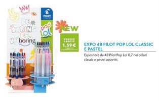 PENNA PILOT POP LOL 0,7 CLASSIC PASTEL ASS EXPO 48PZ 010660 0494
