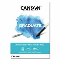 BLOCCO CANSON CANGRAD ACQUERELLO 20F A3 250GR C400110375