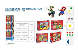 RAVENSBURGER PUZZLE SUPER MARIO (24/60/125) EXPO DA 24 PZ 90664