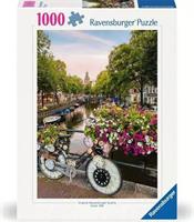 RAVENSBURGER PUZZLE 1000PZ BICYCLE FLOWERS AMSTERDAM 120007807