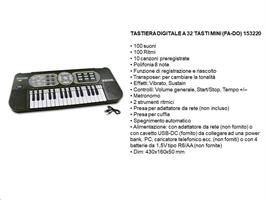 TASTIERA BONTEMPI 32 TASTI ADATTATORE USB, PRESA CUFFIA 153220