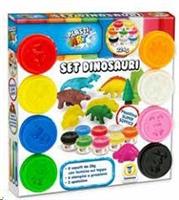 PLASTIART SET DINOSAURU 8 VASETTI DA 28GR TEOREMA 74189