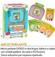 GOGO MICIO PARLANTE CIBO/ANIMALI ITAL./INGL. TEOREMA 80325