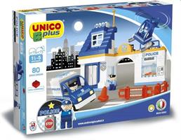 COSTRUZIONI STAZIONE POLIZIA UNICOPLUS 80PZ ANDRONI 8544