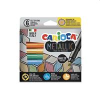 PENNARELLI CARIOCA MAXI METALLIC MARKER DA 6 PZ 43161