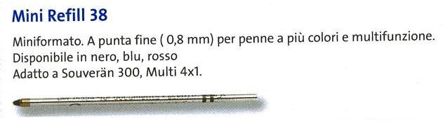 MINIREFIL PELIKAN 38 F BLU CF20