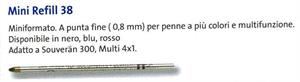 MINIREFIL PELIKAN 38 F BLU CF20