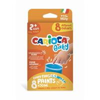 COLORI CARIOCA A DITA BABY 50ML 8PZ 43174