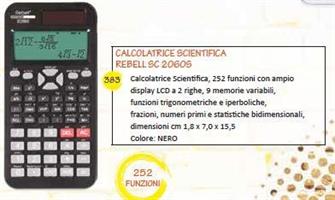 CALCOLATRICE SCIENTIFICA SHARP REBELL SC2060S 252FUNZ NERO