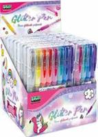 PENNA GEL GLITTER PROFUMATE EXPO 20 SET LEBEZ 61954