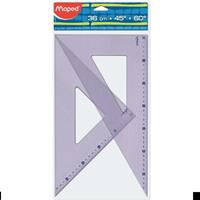 SQUADRA 45°-60° 2PZ IN COPPIA 36CM MAPED 895002