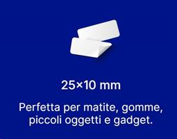 COLIBRI' ETICHETTE ROTOLO 25X10 PERMANENTI DA 600PZ LB002