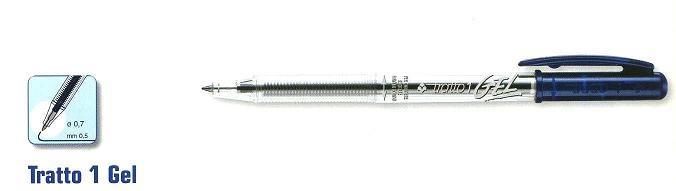 PENNA FILA TRATTO 1 GEL BLU CF12