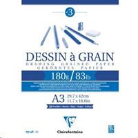 BLOCCO DESSIN A3 30FF 180GR CLAIRFONTAINE 96622C