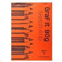 BLOCCO GRAF A4 COLLATO 80F 90GR CLAIRFONTAINE 96623C