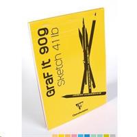 BLOCCO GRAF A5 COLLATO 80FF 90GR CLAIRFONTAINE 96621C