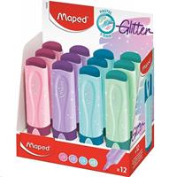 EVIDENZIATORE MAPED PASTEL PEPS GLITTER ASS EXPO 12PZ 742038