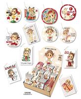 CHIUDIPACCO NATALE BUBINE D.7,5CM EXPO 120PZ CROMO NT.10123 127