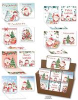 BIGLIETTI NATALE MINI POP UP 8x8 EXPO 48PZ CROMO NT.10168 140
