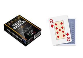 CARTE TEXAS HOLD'EM CASINO QUALITY BLU DAL NEGRO 024140 529