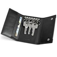 PORTACHIAVI 6 ANELLI PELLE NERO NIJI TEMPORA 65066