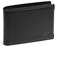 PORTAFOGLIO PELLE NERO 10,5X9,5 TEMPORA 65144