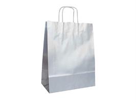 SHOPPERS MANICO RITORTO ARGENTO 36X12X41 CF25 110GR 056260