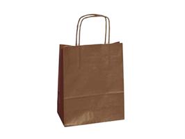 SHOPPERS MARRONE MANICO RITORTO 22x10x29 CF25 310000307AB25