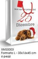 SHOPPERS FANTASIA NATALE MANICO CORDONCINO 33X16X45 XMS0003 L