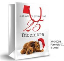 SHOPPERS FANTASIA NATALE MANICO CORDONCINO 55X15X40 XMS0004 XL
