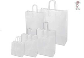 SHOPPER BIANCO KRAFT MONOLUCIDO 36X12X41 CM FLORIO SH70234